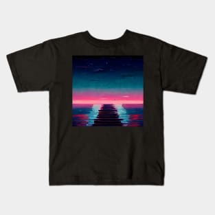 Dawn at the Floating Dock Kids T-Shirt